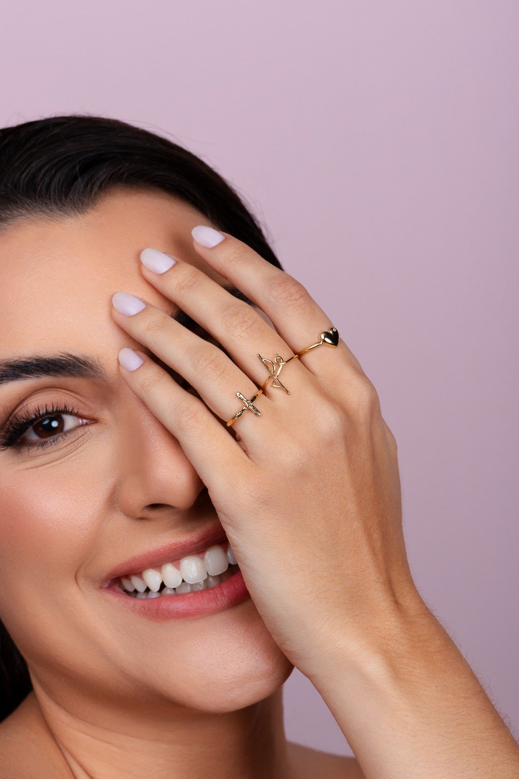 Anel Crucifixo Folheado A Ouro 18k – Símbolo De Fé E Devoção