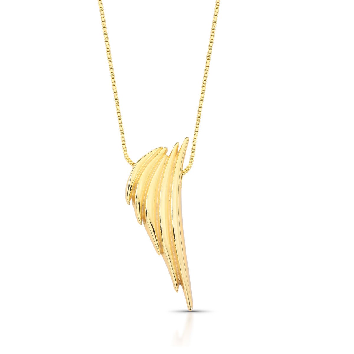 Colar Pingente Asa Folheado A Ouro 18k – Inspiração Celestial